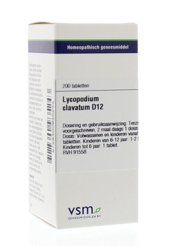 VSM VSM Lycopodium Clavatum D12 (200 Tab)