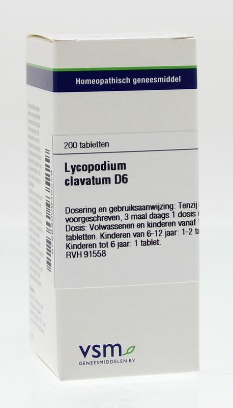 VSM VSM Lycopodium Clavatum D6 (200 Tab)