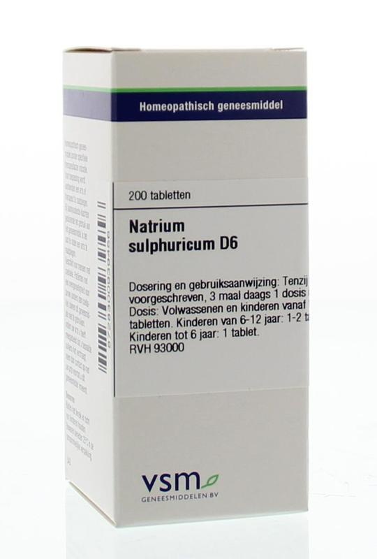 VSM VSM Natrium sulfuricum D6 (200 Tabletten)