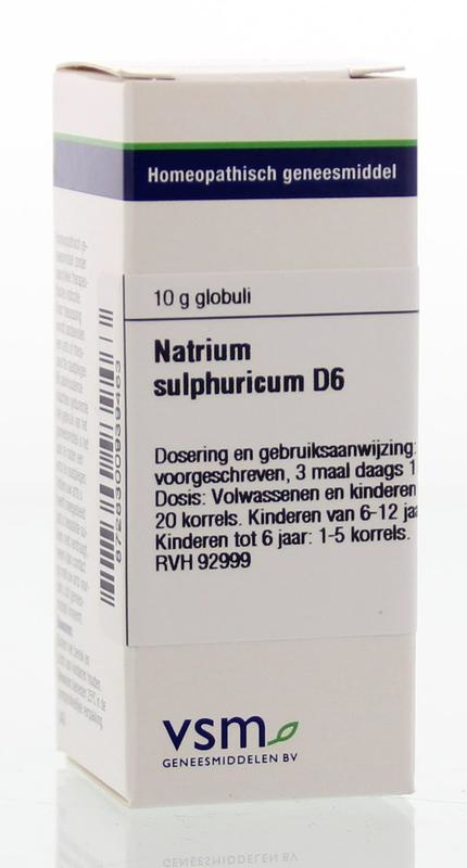 VSM VSM Natrium sulfuricum D6 (10 gr)