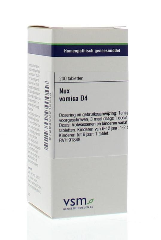 VSM VSM Nux vomica D4 (200 Tab)