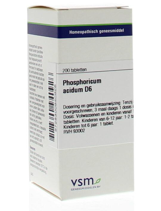 VSM VSM Phosphoricum acidum D6 (200 Tabletten)