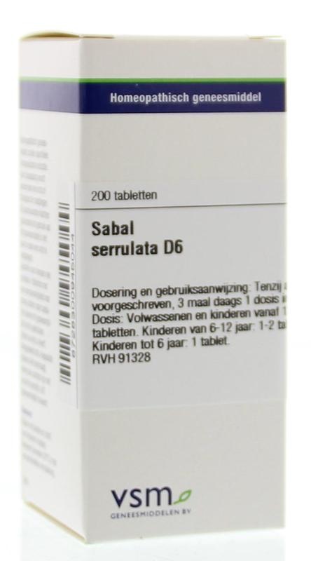 VSM VSM Sabal serrulata D6 (200 Tab)