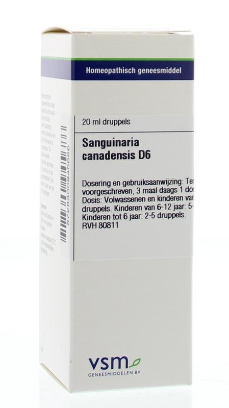 VSM VSM Sanguinaria canadensis D6 (20ml)