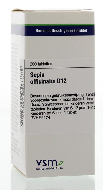 VSM VSM Sepia officinalis D12 (200 Tab)