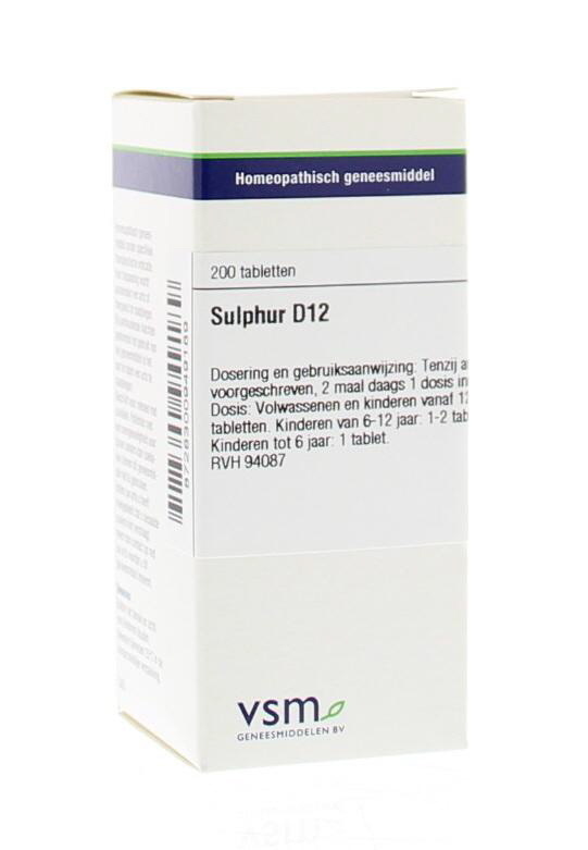 VSM VSM Schwefel D12 (200 Tabletten)