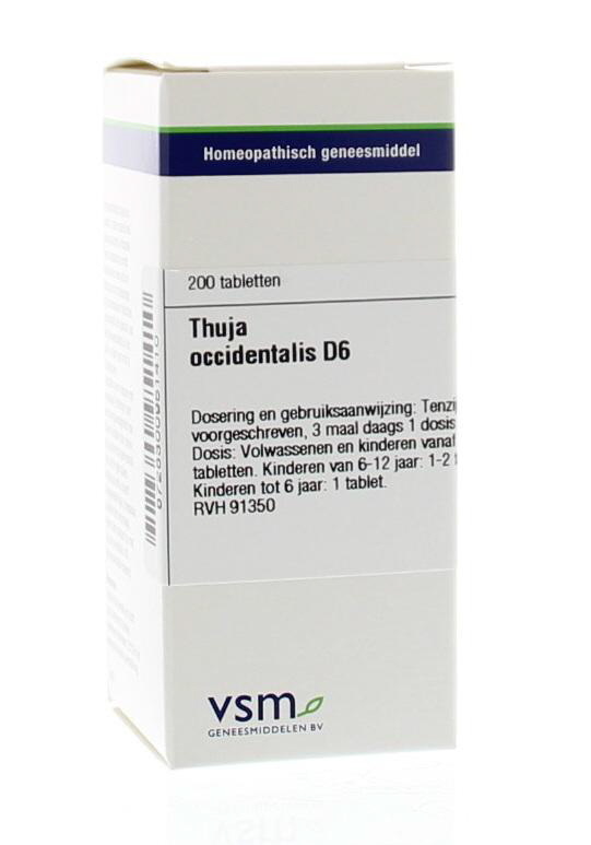 VSM VSM Thuja occidentalis D6 (200 Tab)