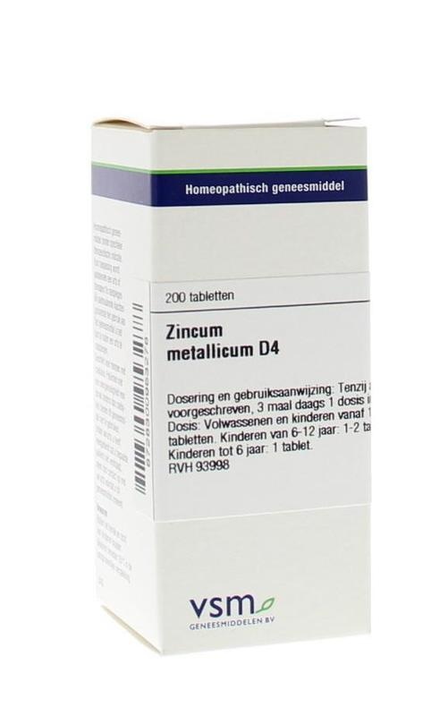 VSM VSM Zinkmetallicum D4 (200 Tab)