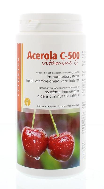 Fytostar Fytostar Acerola Vitamin C500 Kautablette (60 Tabletten)