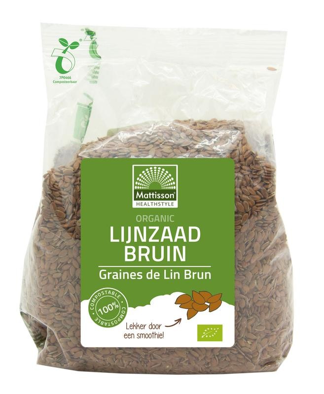 Mattisson Mattisson Bio Leinsamen braun ganz Omega 3 Bio (405 gr)