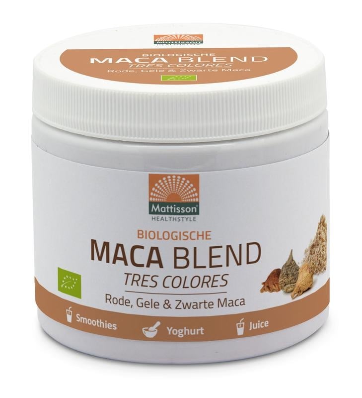 Mattisson Maca Pulvermischung Gelb, Rot & Schwarz Bio (300 gr)
