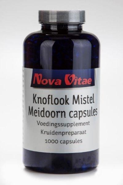 Nova Vitae Nova Vitae Knoblauch Mistel Weißdorn (1000 Caps)