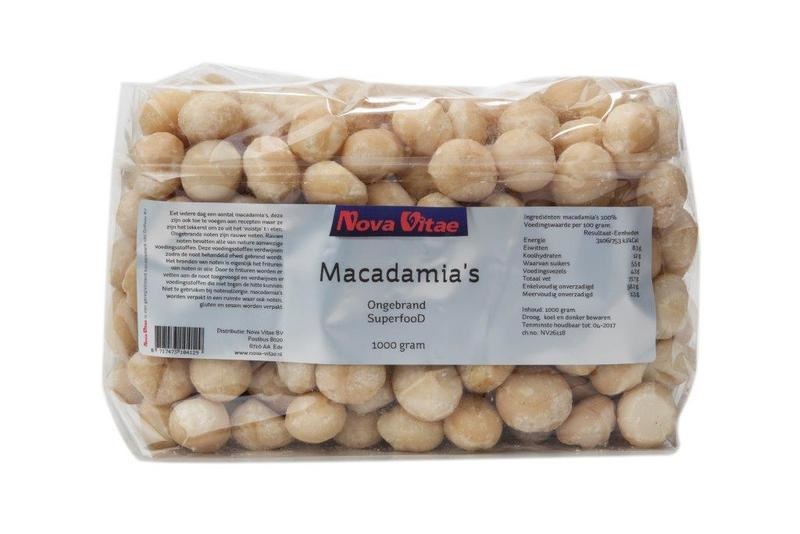 Nova Vitae Nova Vitae Macadamia ungeröstet roh (1 Kilogramm)