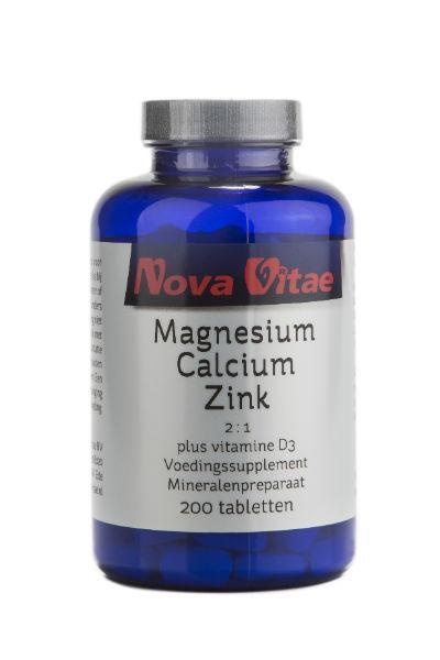 Nova Vitae Nova Vitae Magnesium Calcium 2:1 Zink D3 (200 Tab)