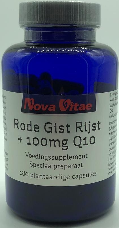 Nova Vitae Nova Vitae Roter Hefereis Q10 100 mg (180 vcaps)