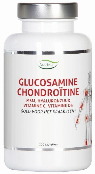 Nutrivian Nutrivian Glucosamin Chondoitin MSM Hyaluron Vit D3/C (100 Tab)