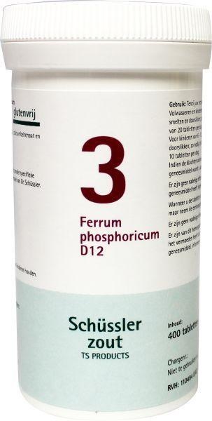 Pfluger Pfluger Ferrum phosphoricum 3 D12 Schussler (400 Tabletten)