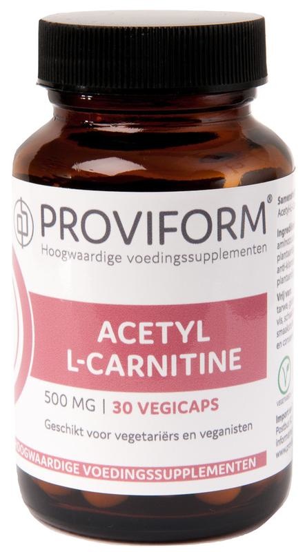 Proviform Proviform Acetyl-L-Carnitin 500 mg (30 vegetarische Kapseln)