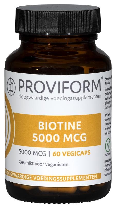 Proviform Proviform Biotin 5000 mcg (60 vegetarische Kapseln)