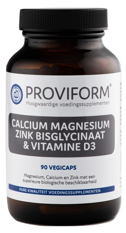 Proviform Calcium-Magnesium-Zink-Bisglycinat & D3 (90 VCaps)