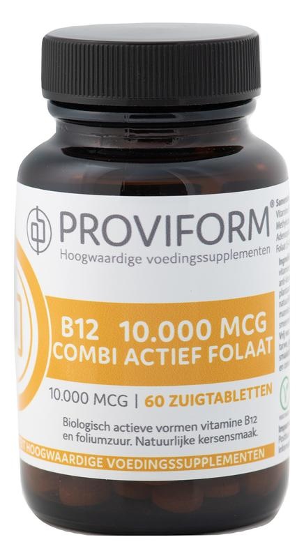 Proviform Vitamin B12 10.000 µg Combi Active Folat (60 Lutschtab)