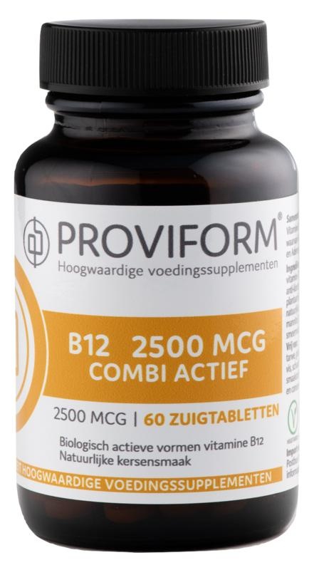 Proviform Vitamin B12 2500 µg Kombi aktiv (60 Lutschtab)