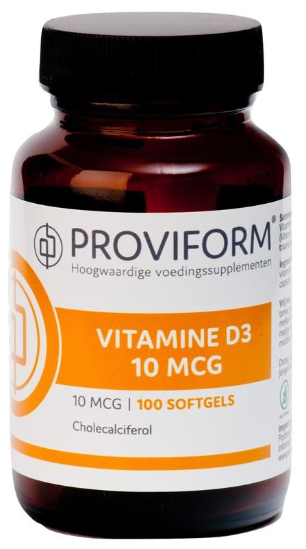 Proviform Vitamin D3 10 µg (100 Soft Caps)