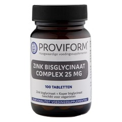 Proviform Zinkbisglycinat 25 mg Komplex (100 Tabletten)