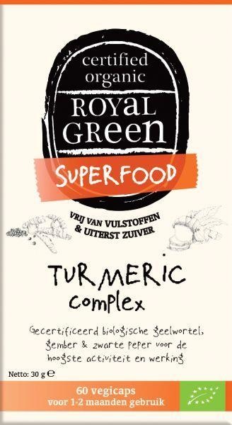 Royal Green Royal Green Kurkuma-Komplex Bio (60 vegetarische Kapseln)