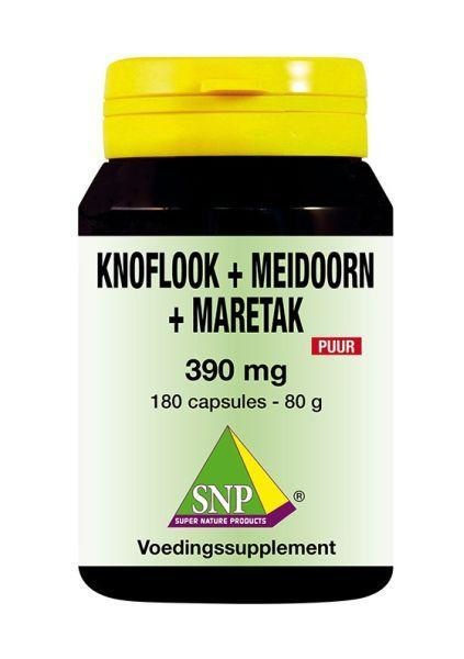 SNP Knoblauch Weißdorn Mistel 390 mg pur (180 Caps)