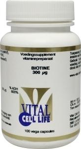 Vital Cell Life Biotin 300 µg (100 VCaps)