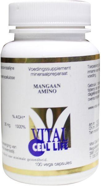 Vital Cell Life Vital Cell Life Mangan Amino 30 mg (100 Caps)
