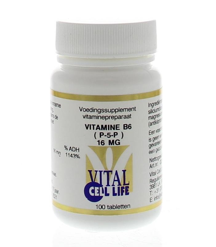 Vital Cell Life Vitamin b6 p-5-p 16 mg (100 Tab)