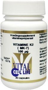 Vital Cell Life Vital Cell Life Vitamin K2 MK7 100 µg (30 Caps)