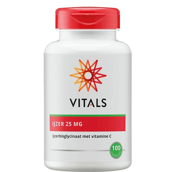 Vitals Vitals Eisen 25 mg mit Vitamin C (100 Kapseln)