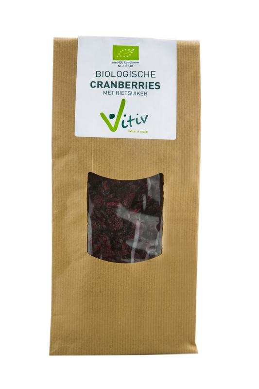 Vitiv Vitiv Cranberries Rohrzucker bio (250 gr)