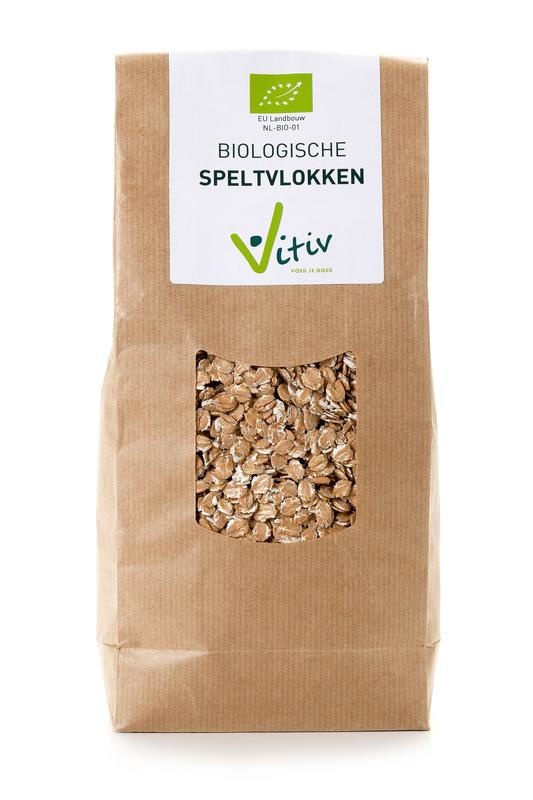 Vitiv Vitiv Dinkelflocken Bio (500 gr)