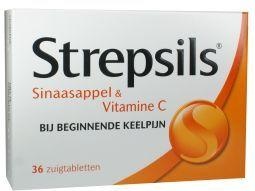 Strepsils Strepsils Orange / Vitamin C (36 Lutschtabletten)