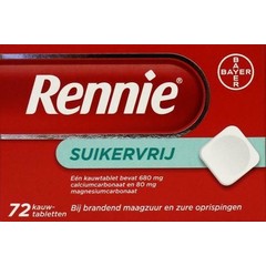 Rennie Zuckerfrei (72 Tabletten)