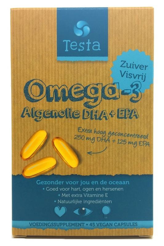 Testa Omega 3 Algenöl 325 mg DHA + 150mg EPA vegan (45 VCaps)