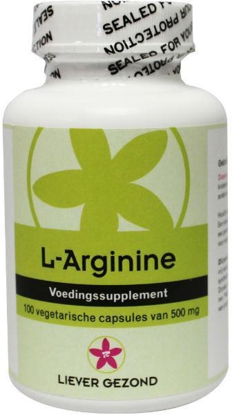 Liever Gezond Liever Gezond L-Arginin 500 mg (100 Kapseln)