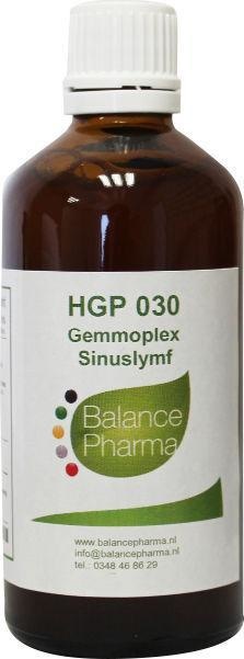 Balance Pharma HGP030 Gemmoplex Sinus Lymphe (100Ml)