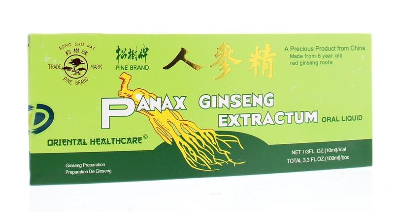 Panax Ginseng Panax Ginseng Panax Ginseng-Extrakt 10x10 ml (100 ml)