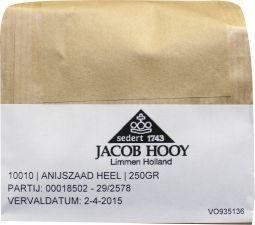 Jacob Hooy Anis ganz (250 gr)