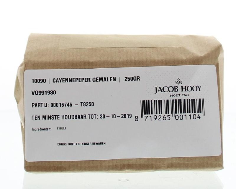 Jacob Hooy Cayennepfeffer gemahlen (250 gr)