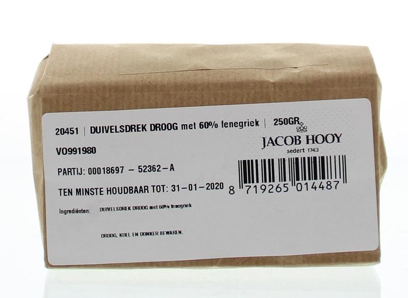 Jacob Hooy Teufelskot trocken mit Bockshornklee (250 gr)
