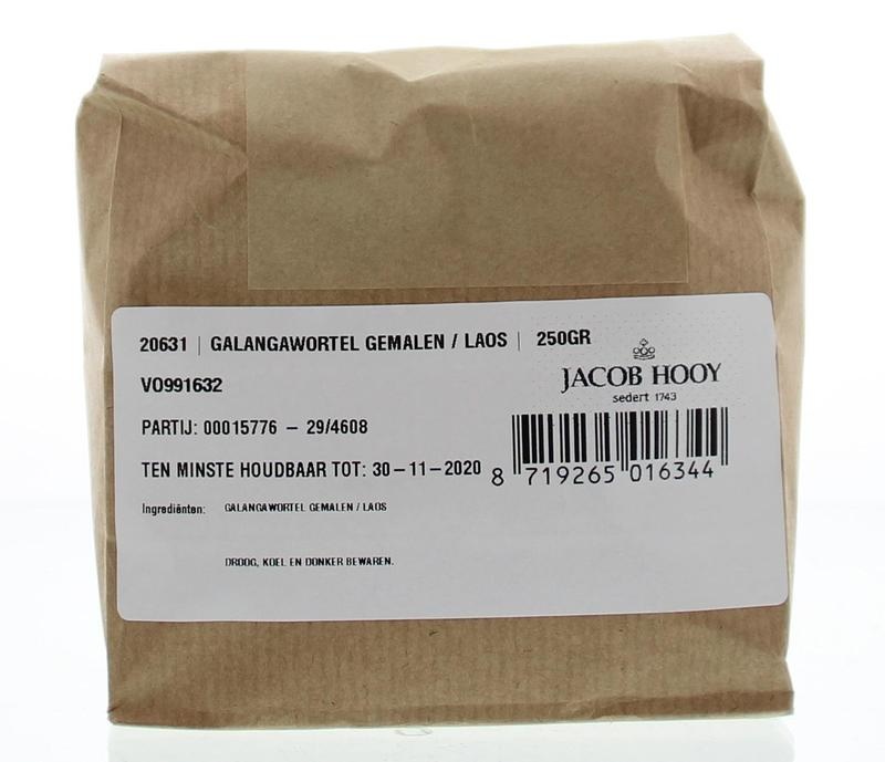 Jacob Hooy Jacob Hooy Galgantwurzel gemahlen / Galgant (250 gr)