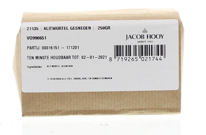 Jacob Hooy Jacob Hooy Klettenwurzel geschnitten (250 gr)