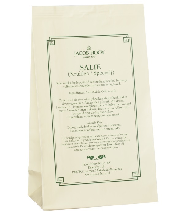 Jacob Hooy Salbei geschnitten (gelber Beutel) (80 gr)