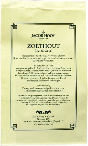 Jacob Hooy Jacob Hooy Süßholz geschnitten geschält (gelber Beutel) (150 gr)